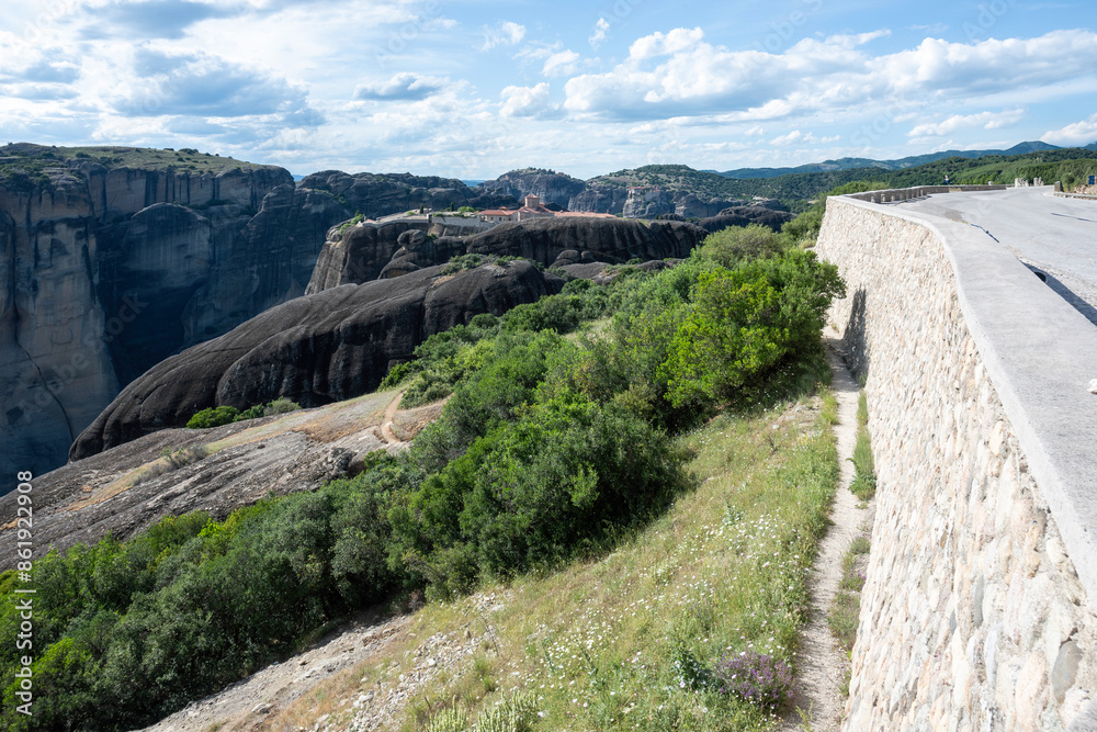 Panoramic view of Meteora Monasteries, Thessaly, Greece Panoramic view of Meteora Monasteries, Thessaly, Greece