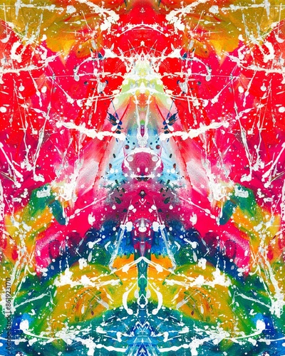 Hand painted abstract colorful artwork. Modern painting. Abstract colorful paint grunge background. Colored artistic paint wallpaper.