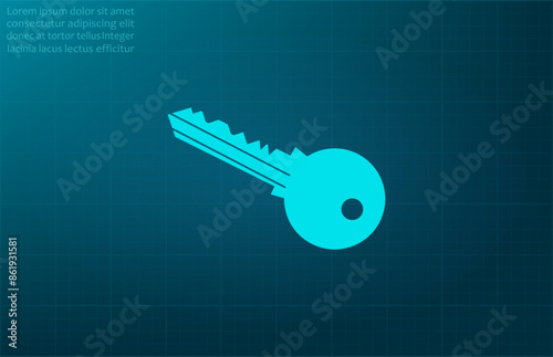 Vector illustration, blue background.