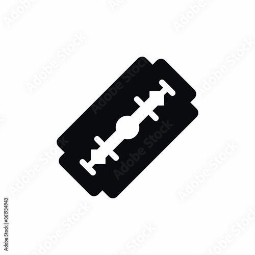 blade razor shape metal icon