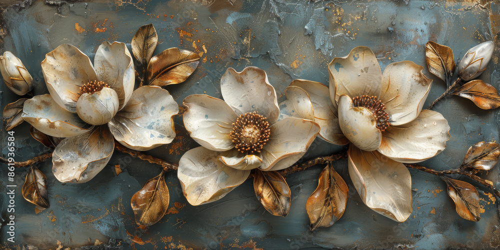 panel wall art, wall decoration, marble background with flowers designs panel wall art, wall decoration, marble background with flowers designs