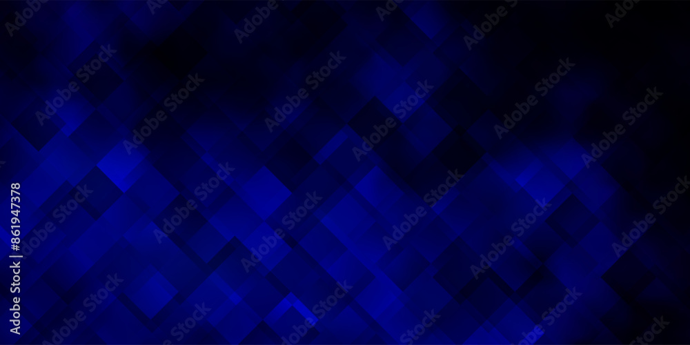Dark BLUE vector pattern in square style. Dark BLUE vector pattern in square style.