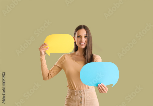 Beautiful happy young woman...