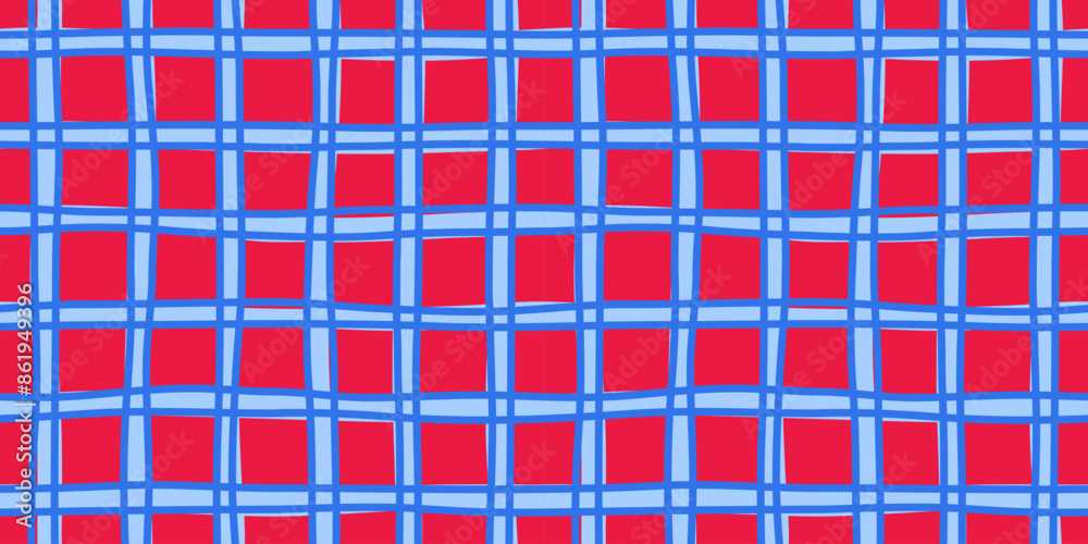 Checkered hand drawn seamless pattern for surface, pajama, cotton, linen, wrapping paper. Tartan. Christmas background. Vector illustration. Checkered hand drawn seamless pattern for surface, pajama, cotton, linen, wrapping paper. Tartan. Christmas background. Vector illustration.