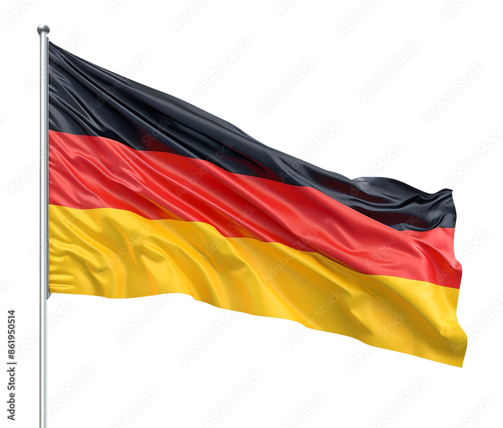 Flag of Germany isolated on transparent background Flag of Germany isolated on transparent background