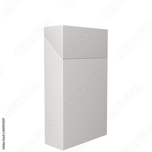 3D realistic blank cigarette packet rendering for mockup, design, etc.  