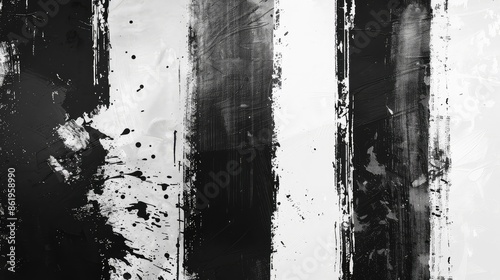 Ink Brush Strokes: Abstract Art Texture