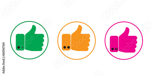 like icon vector. like button. give a thumbs up