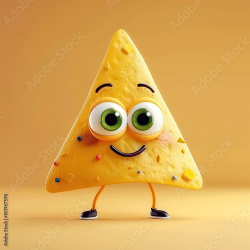 Cute Cartoon Nacho Cheese C...