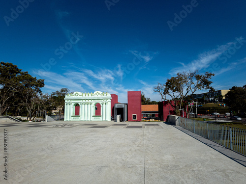 Memorial Paranista at Sao Lourenco park in Curitiba, Parana, Brazil