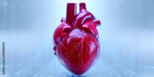 Advancements in 3D Modeling for Human Heart Organ Transplant Technology and Medical Research. Concept Medical Research, 3D Modeling, Organ Transplant, Technology Advancements photo