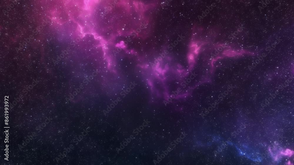 Beautiful purple space background. Pink nebula.