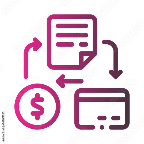 credit gradient icon