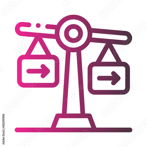 deficit gradient icon
