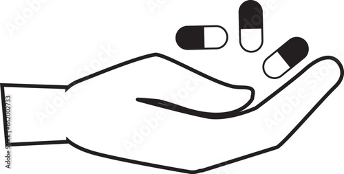 illustration of the icon for giving medicine