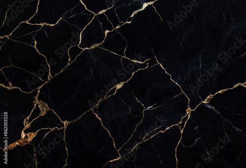 Black Marble Texture, Golden Veins, High Gloss Marble For Abstract Interior Home Decoration And Ceramic Wall Tiles And Floor Tiles Surface.
