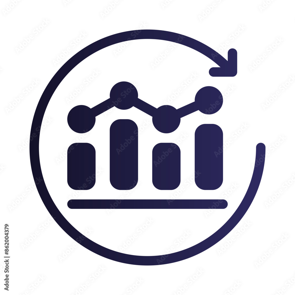 recovery flat gradient icon recovery flat gradient icon