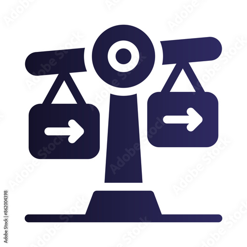surplus flat gradient icon
