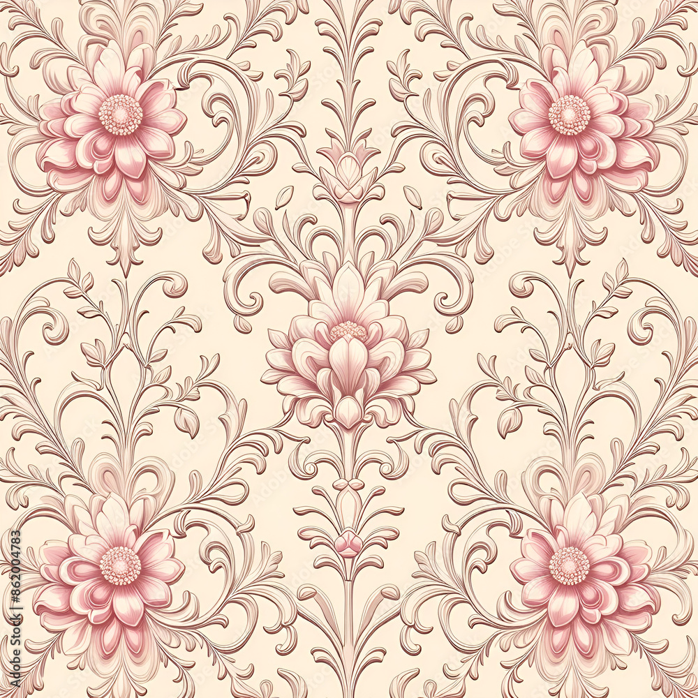 Obraz premium seamless floral background