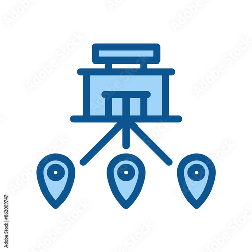 franchise branch store for business icon