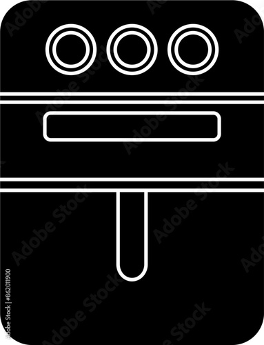 Air fryer illustration vector