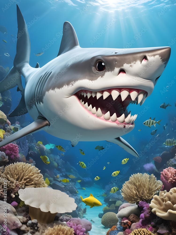 Sharky, the tooth-brushing shark superhero, patrolled the coral reefs, ensuring every fish had a gleaming smile. Generative AI Sharky, the tooth-brushing shark superhero, patrolled the coral reefs, ensuring every fish had a gleaming smile. Generative AI