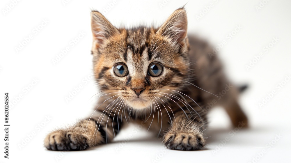 Obraz premium Playful Kitten with Curious Eyes