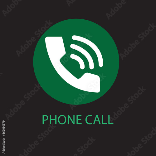 Phone Call icon symbol vector in trendy flat style Call icon, sign for app, logo, web Call icon flat vector illustration Telephone symbol Pro Vector