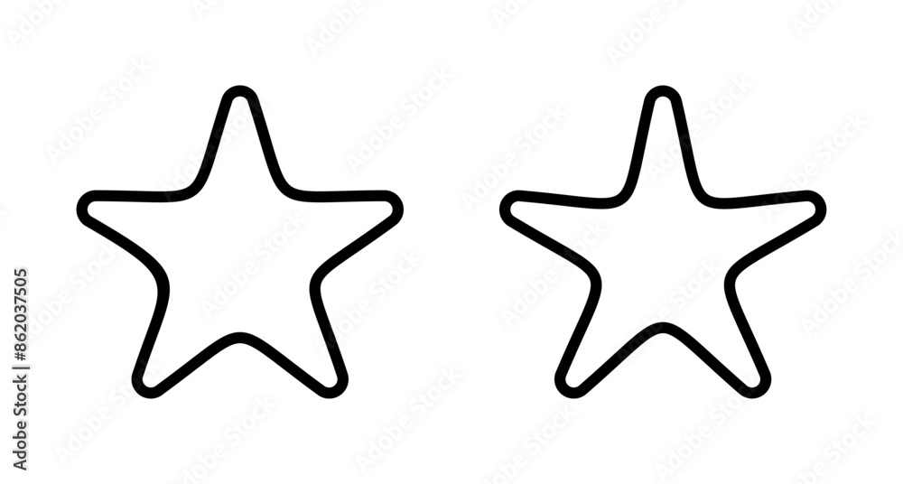 Star Icon vector isolated on white background. Star vector icon. Rating symbol Star Icon vector isolated on white background. Star vector icon. Rating symbol