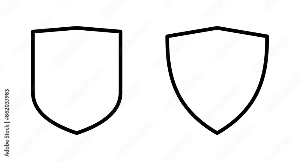 Shield vector vector icon isolated on white background. Protection icon vector. Security vector icon