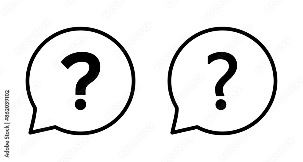 Question Icon vector isolated on white background. Question mark sign. help icon. Faq Question Icon vector isolated on white background. Question mark sign. help icon. Faq