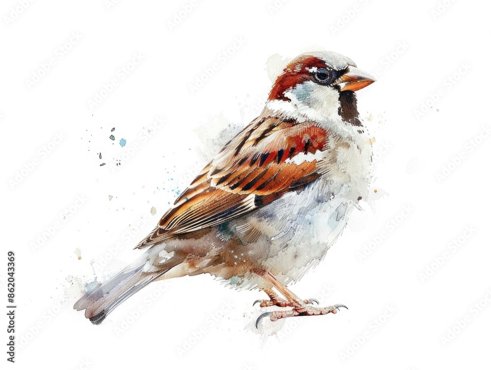 Bird on White Background Bird on White Background