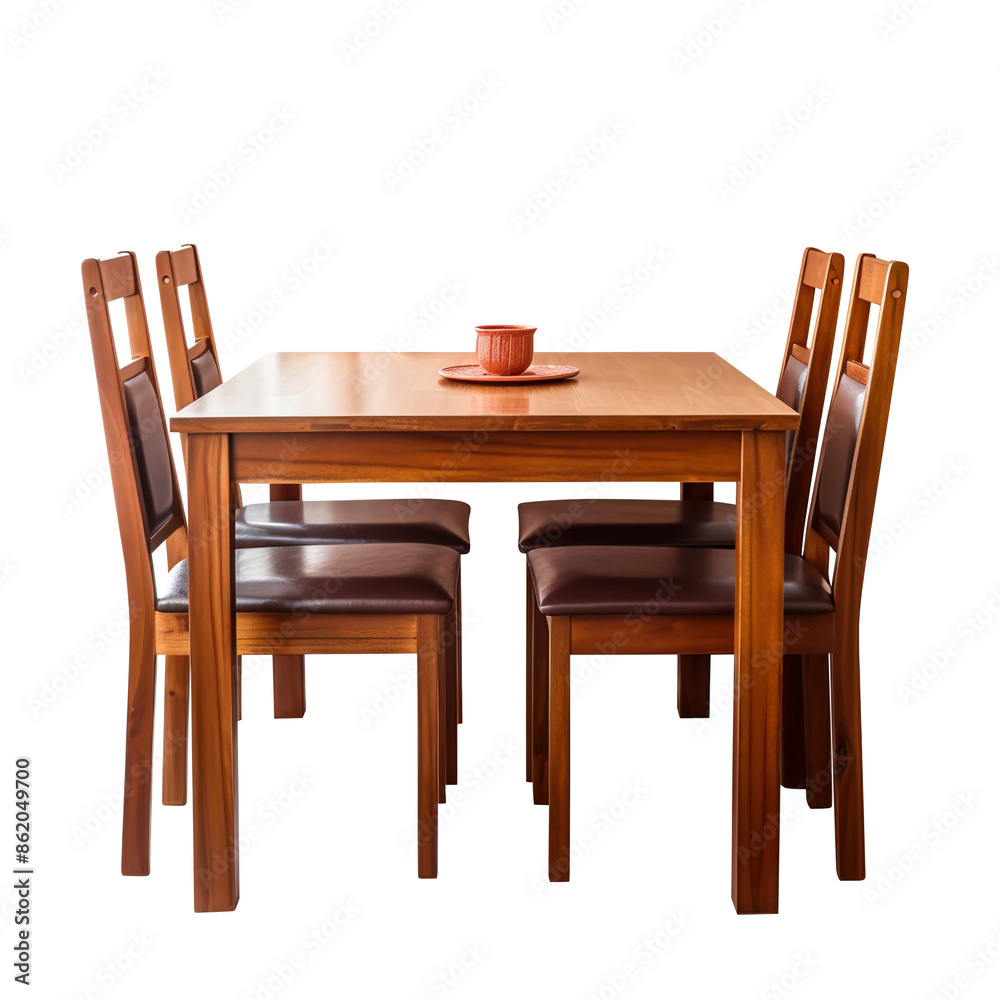 table and chairs on transparent background, clipping path, png table and chairs on transparent background, clipping path, png