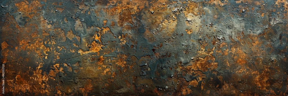 Abstract image with rustic textures in blue and brown tones, creating dynamic ambiance and captivating aesthetic Abstract image with rustic textures in blue and brown tones, creating dynamic ambiance and captivating aesthetic