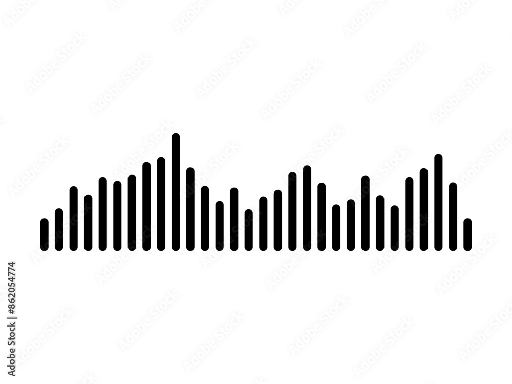 Sound Wave Vector Isolated on White. Podcasting Audio Sound Wave Abstract. Audio Sound Wave Vector. Sound Wave Vector Isolated on White. Podcasting Audio Sound Wave Abstract. Audio Sound Wave Vector.