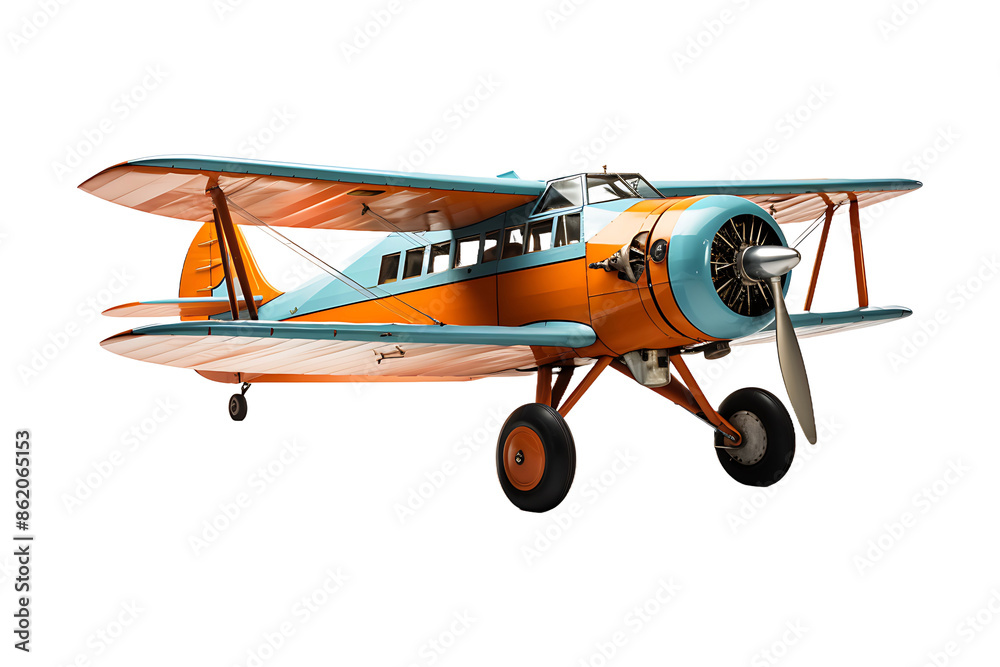 A small motor plane Isolated on transparent background A small motor plane Isolated on transparent background