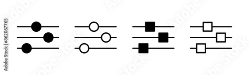 setting Icon set. Cog settings Icon Symbol