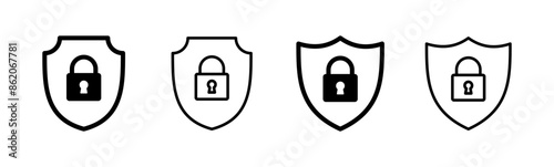 Security icon set. protection icon. privacy. vpn