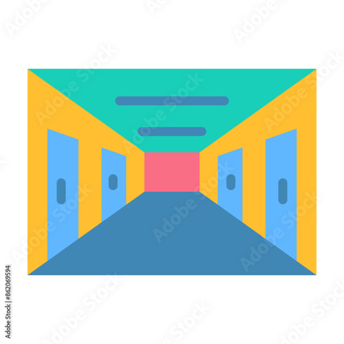 School Hallway Icon