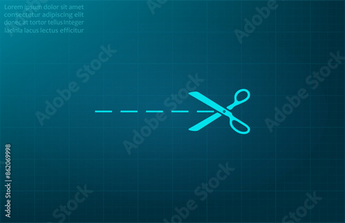 Vector illustration, blue background.