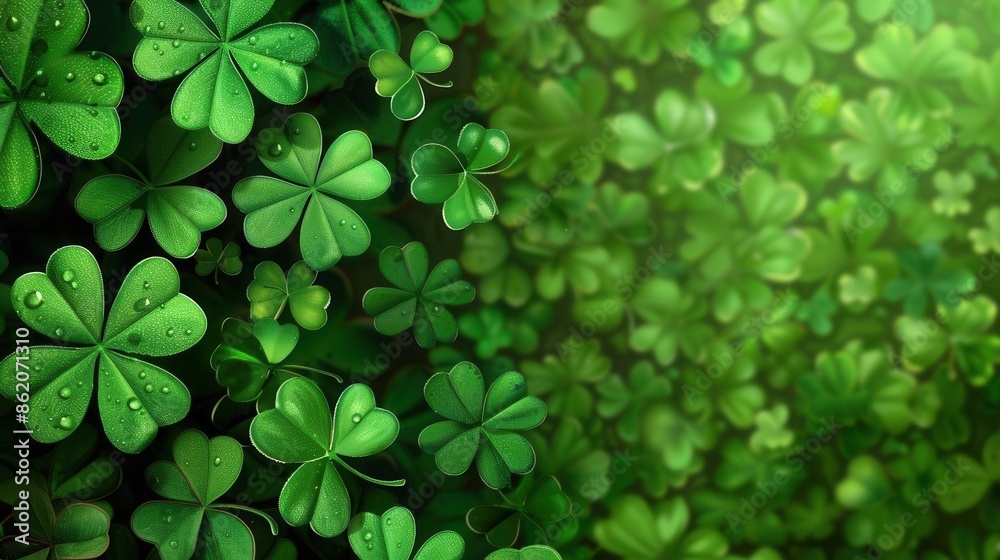 Vibrant St. Patrick's Day Celebration Background. Festive green and gold theme concept Vibrant St. Patrick's Day Celebration Background. Festive green and gold theme concept