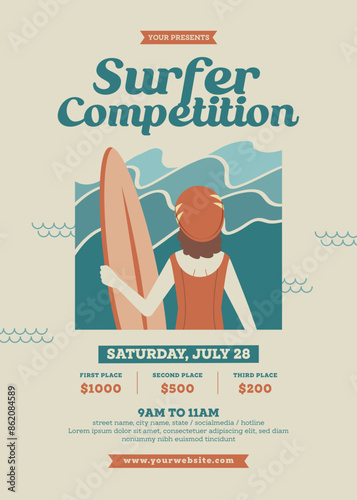 Surf Competition Flyer