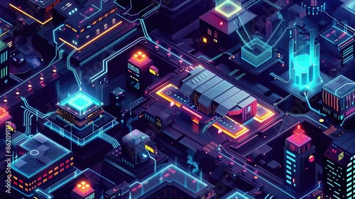 Platform game with different levels of cybersecurity