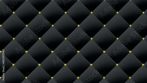 black leather upholstery