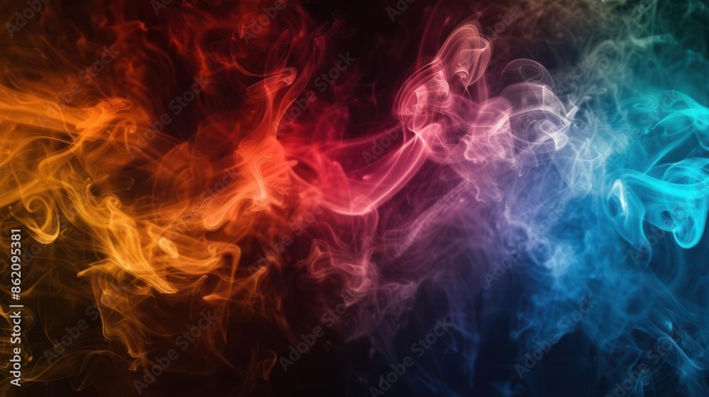 Colorful Whimsy. Abstract smoke patterns concept Colorful Whimsy. Abstract smoke patterns concept