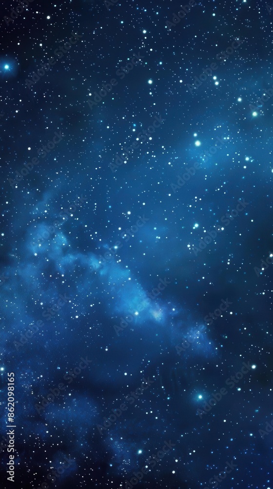 Fototapeta premium Sparkling Starry Night. Serene and magical night sky with bright stars