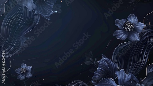 Blooming Beautiful Art Flowers Creative Backgrounds