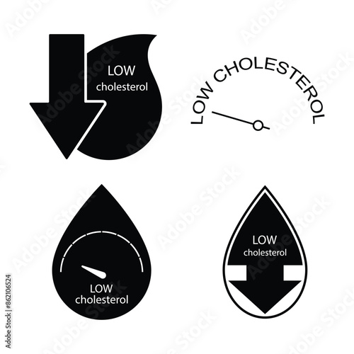 low cholesterol icon design