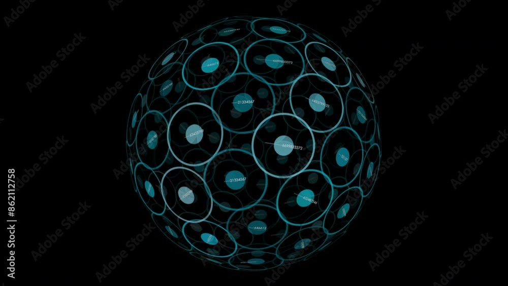 A rotating graphic in a spectrum of vibrant colors spins smoothly in a circular path A rotating graphic in a spectrum of vibrant colors spins smoothly in a circular path