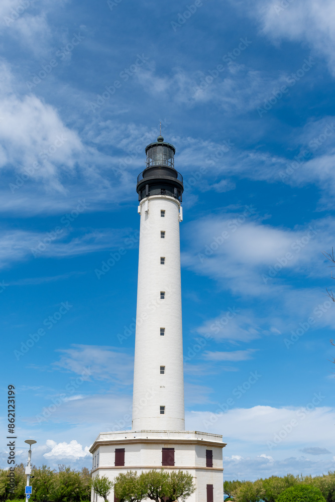 Lighthouse of Biarritz in touristic Biarritz city, Basque Country, Bay of Biscay of Atlantic ocean, France Lighthouse of Biarritz in touristic Biarritz city, Basque Country, Bay of Biscay of Atlantic ocean, France